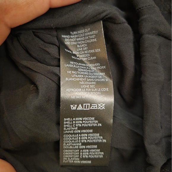 Anthropologie Black White Floral print Puff Sleeve Collared Button Short Dress - Picture 3 of 5